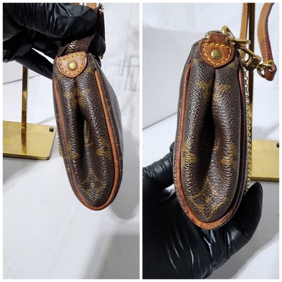 Authentic LOUIS VUITTON Monogram Eva Clutch/Crossbody Bag Brown - Picture 7 of 16
